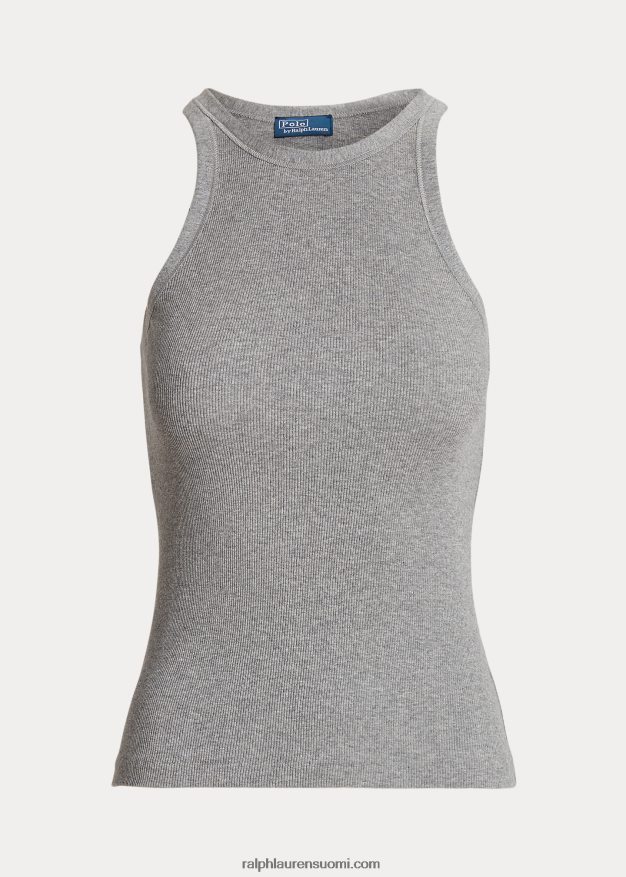 Ralph Lauren naiset resori puuvillainen toppi 0Z24ZR2872 kuusenvihreä kanerva