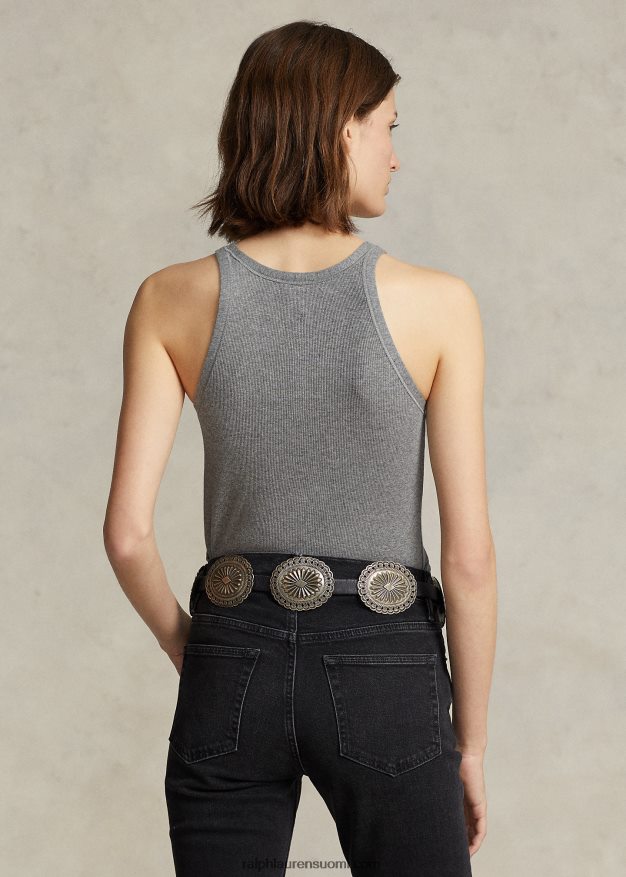 Ralph Lauren naiset resori puuvillainen toppi 0Z24ZR2872 kuusenvihreä kanerva