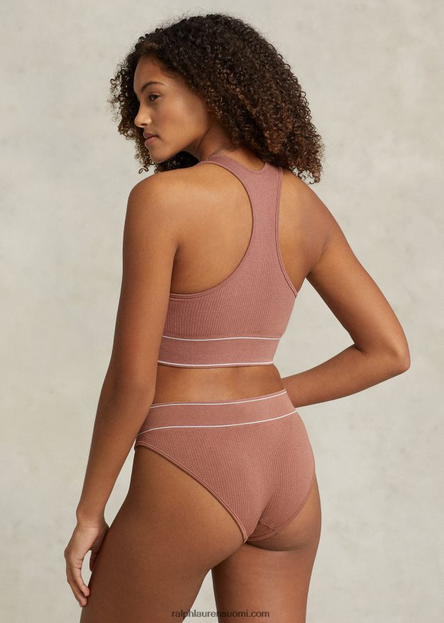 Ralph Lauren naiset saumaton leikattu jalokivitankki 0Z24ZR3365 terrakotta