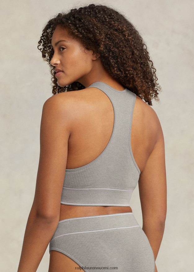 Ralph Lauren naiset saumaton leikattu jalokivitankki 0Z24ZR3368 kanervanharmaa