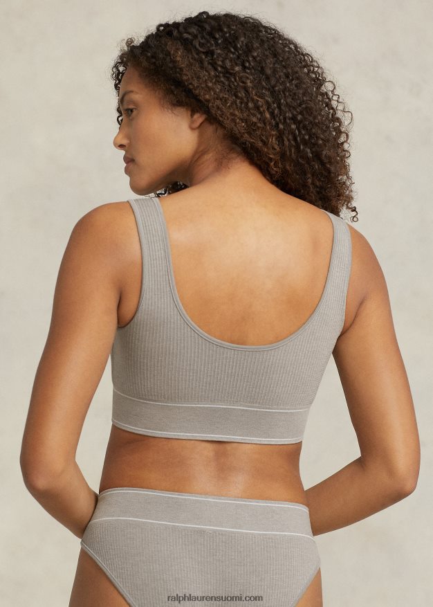 Ralph Lauren naiset saumaton leikattu kauhasäiliö 0Z24ZR3364 kanervanharmaa