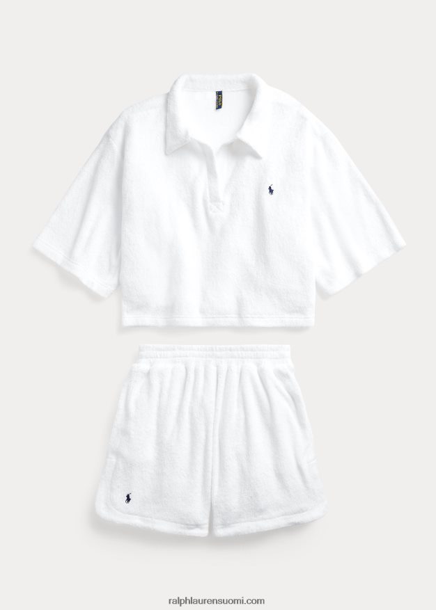 Ralph Lauren naiset Terry poolopaita ja lyhyt peittosarja 0Z24ZR3291