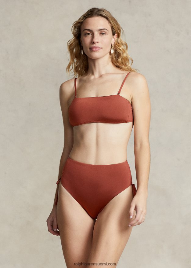 Ralph Lauren naiset bandeau-bikinipaita 0Z24ZR3140 sienna