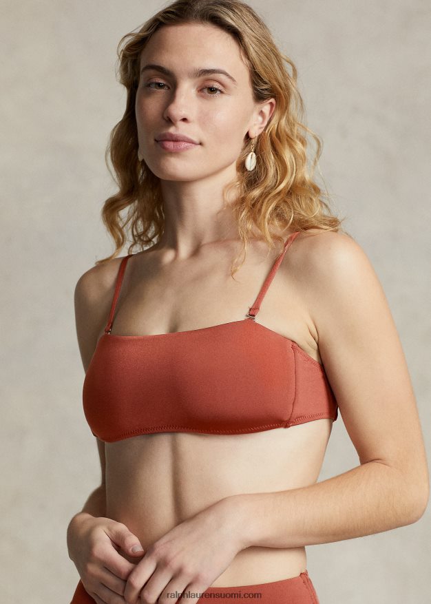 Ralph Lauren naiset bandeau-bikinipaita 0Z24ZR3140 sienna
