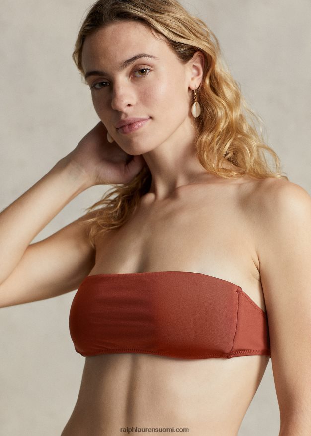 Ralph Lauren naiset bandeau-bikinipaita 0Z24ZR3140 sienna