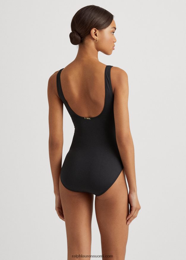 Ralph Lauren naiset kierretty yksiosainen 0Z24ZR4205 musta