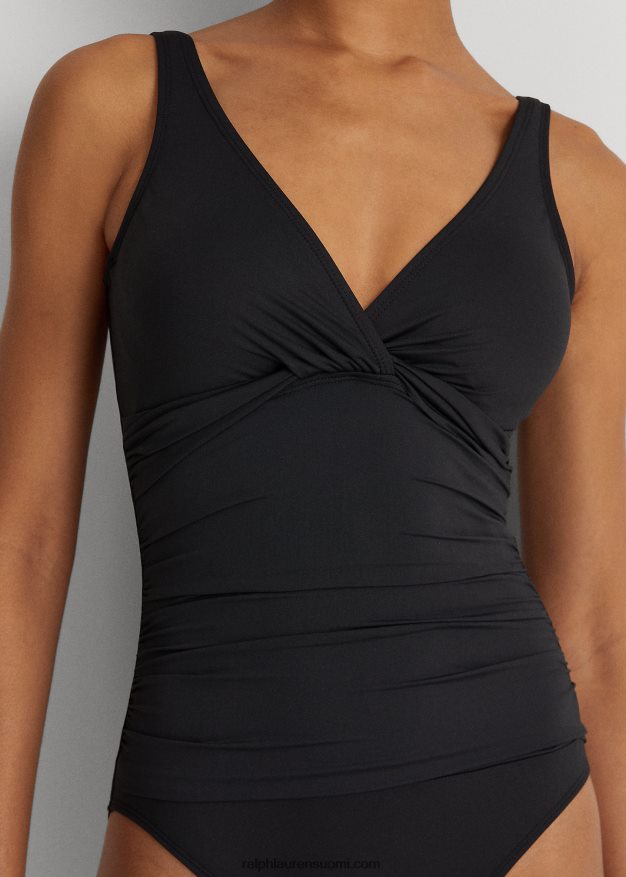 Ralph Lauren naiset kierretty yksiosainen 0Z24ZR4205 musta