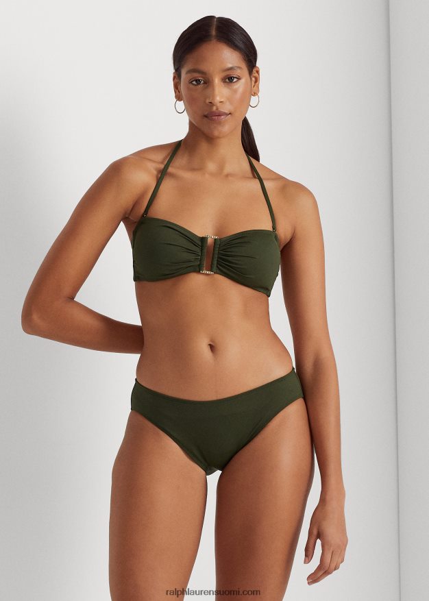 Ralph Lauren naiset kiinteä hipster-bikinipohja 0Z24ZR4146 oliivi