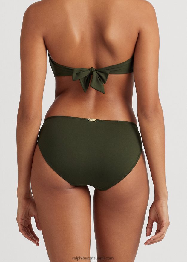 Ralph Lauren naiset kiinteä hipster-bikinipohja 0Z24ZR4146 oliivi