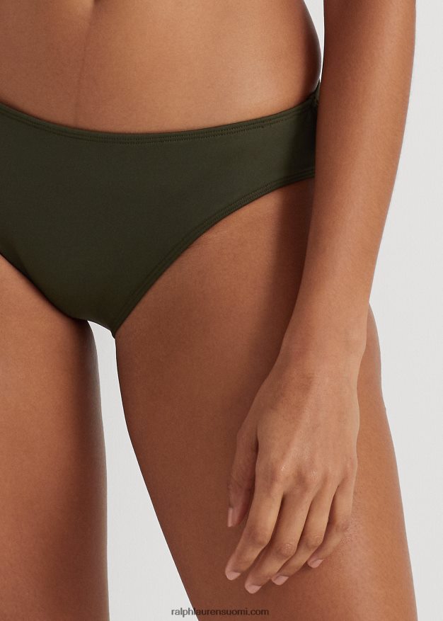 Ralph Lauren naiset kiinteä hipster-bikinipohja 0Z24ZR4146 oliivi