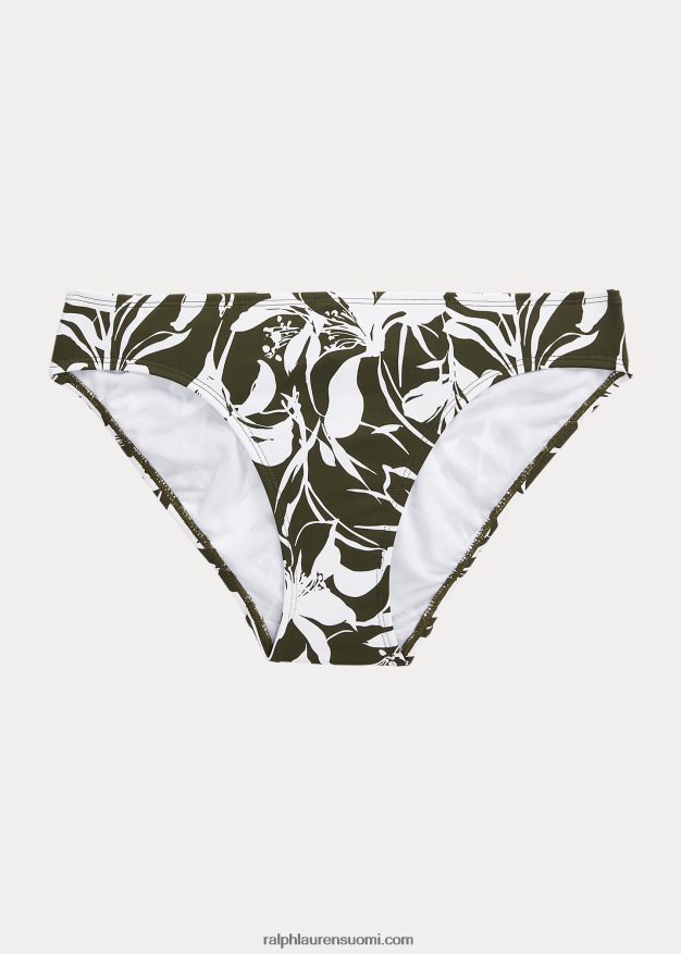 Ralph Lauren naiset kukkainen hipster-bikinialaosa 0Z24ZR9436 oliivi