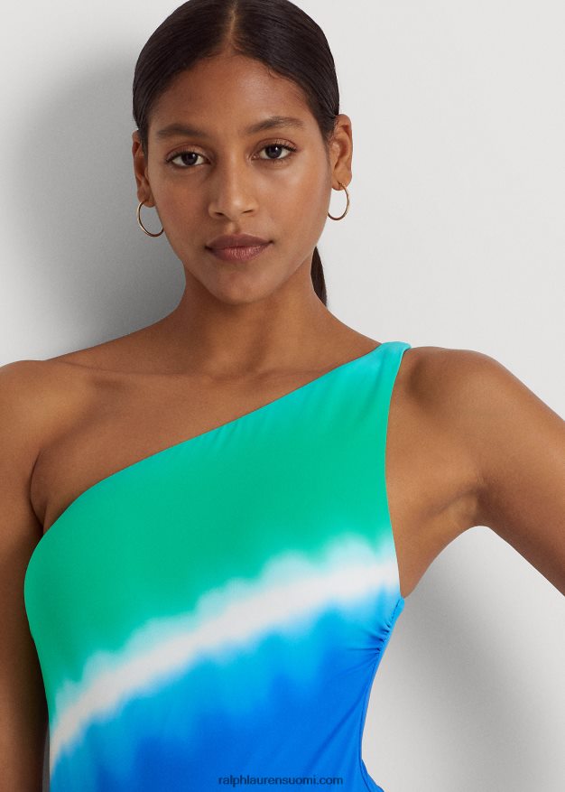 Ralph Lauren naiset ombre yksiolkainen yksiosainen 0Z24ZR4157 multi