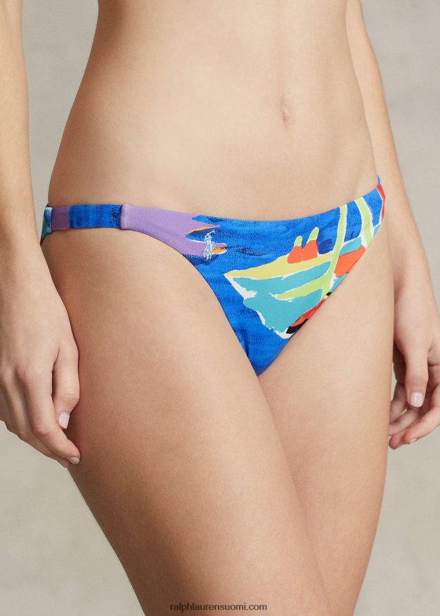 Ralph Lauren naiset painatus sivupaneeli hipster bikinipohja 0Z24ZR3298 multi