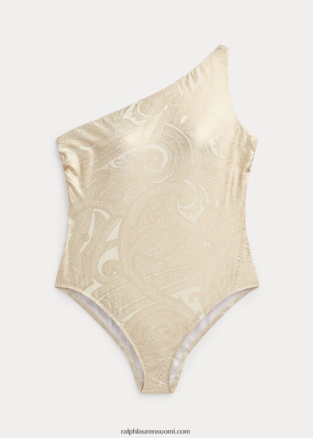Ralph Lauren naiset paisley yksiolkainen yksiosainen 0Z24ZR4583 kulta