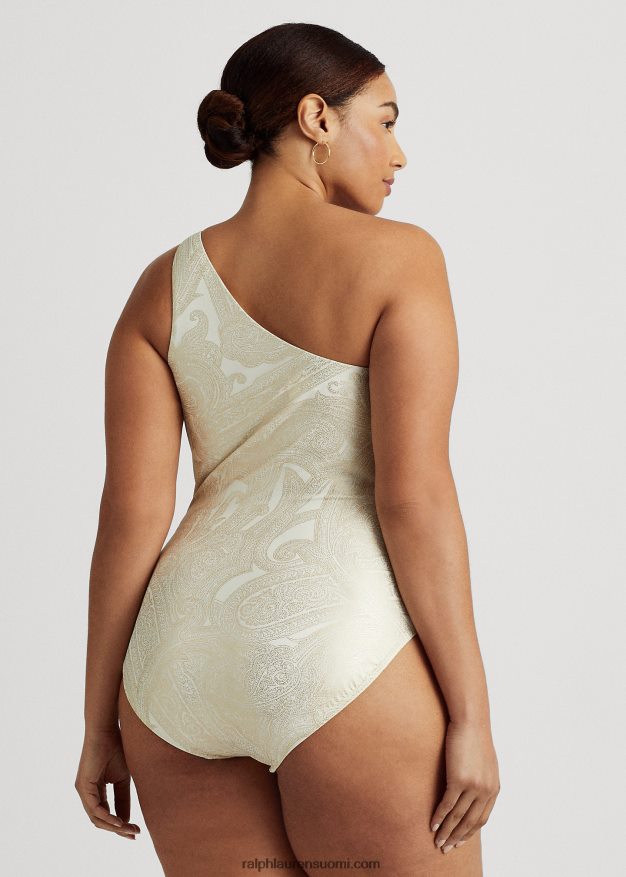 Ralph Lauren naiset paisley yksiolkainen yksiosainen 0Z24ZR4583 kulta