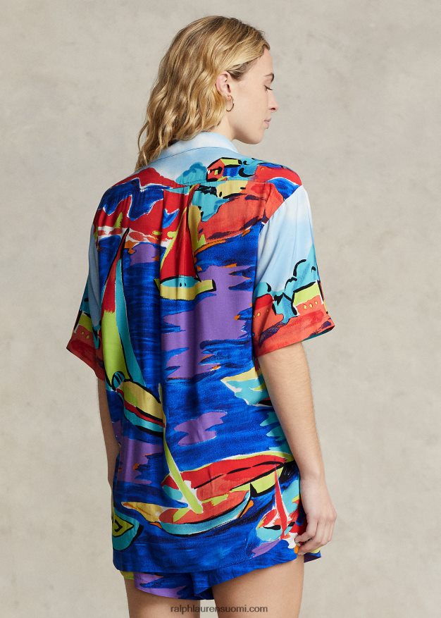 Ralph Lauren naiset printtipaita ja lyhyt setti 0Z24ZR3299