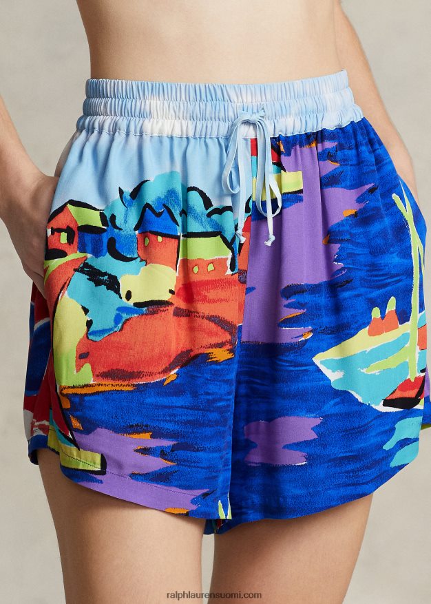 Ralph Lauren naiset printtipaita ja lyhyt setti 0Z24ZR3299