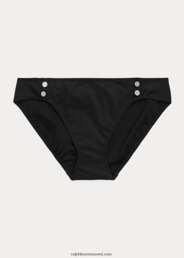 Ralph Lauren naiset resori hipster-bikinialusta 0Z24ZR4194 musta