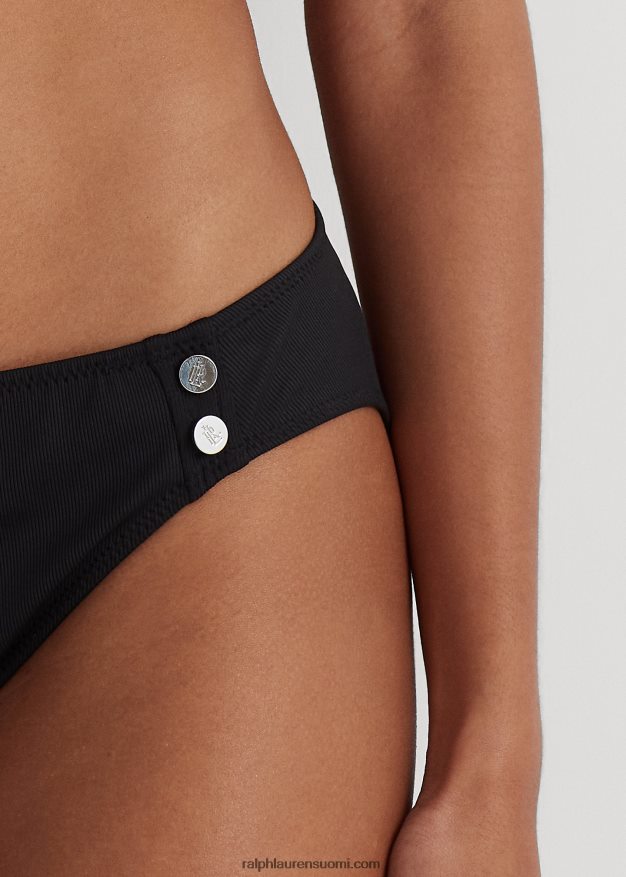 Ralph Lauren naiset resori hipster-bikinialusta 0Z24ZR4194 musta