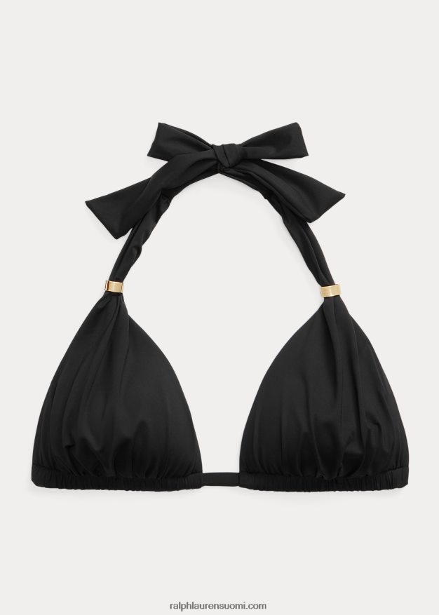 Ralph Lauren naiset riimullinen bikinipaita 0Z24ZR4211 musta
