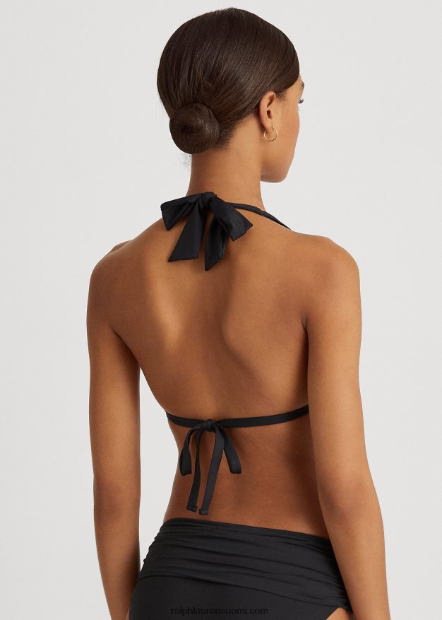 Ralph Lauren naiset riimullinen bikinipaita 0Z24ZR4211 musta