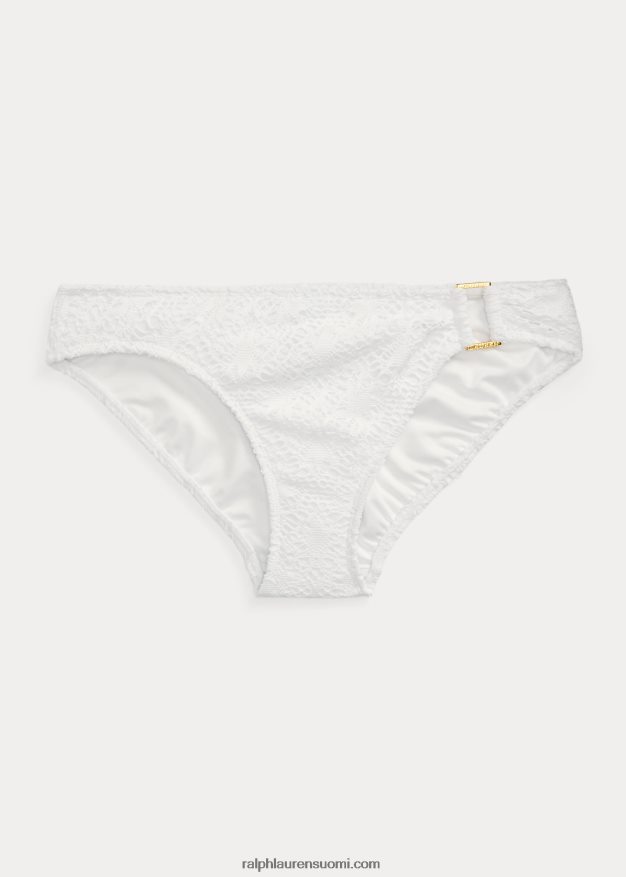 Ralph Lauren naiset virkattu rengasetuinen hipster-alaosa 0Z24ZR9456 valkoinen