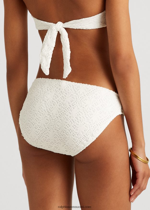 Ralph Lauren naiset virkattu rengasetuinen hipster-alaosa 0Z24ZR9456 valkoinen