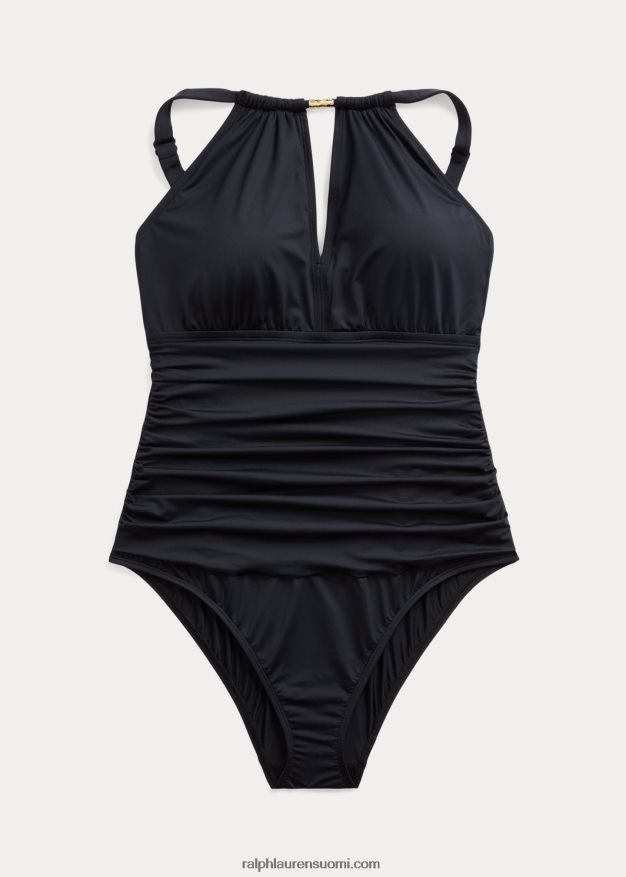 Ralph Lauren naiset yksiosainen korkeapääntie 0Z24ZR4584 musta
