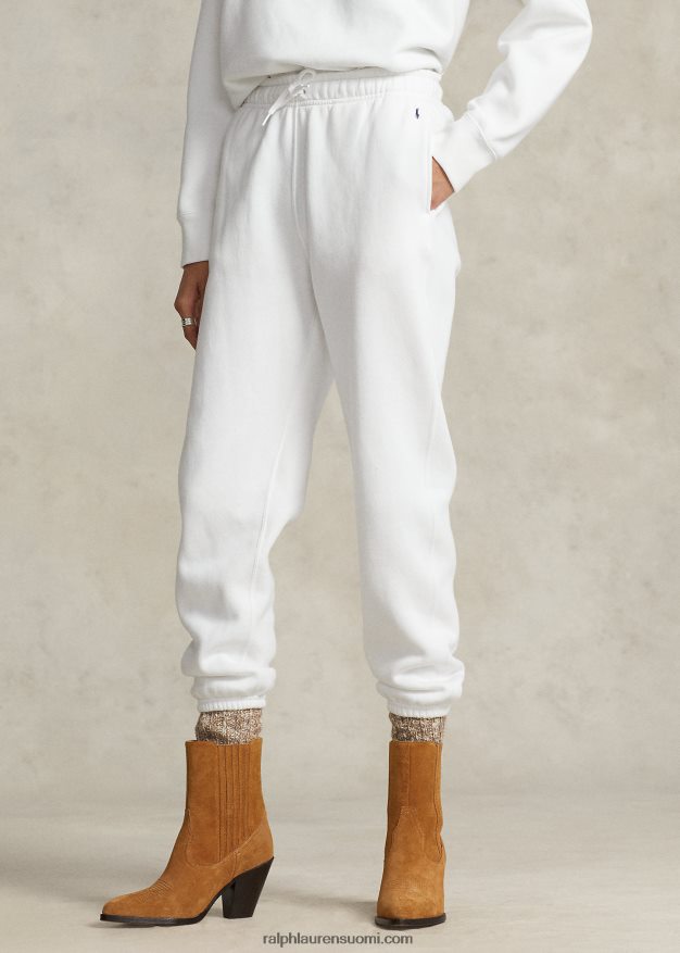 Ralph Lauren naiset fleece-urheiluhousut 0Z24ZR9102 valkoinen