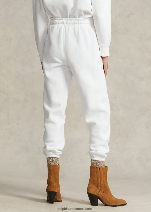 Ralph Lauren naiset fleece-urheiluhousut 0Z24ZR9102 valkoinen
