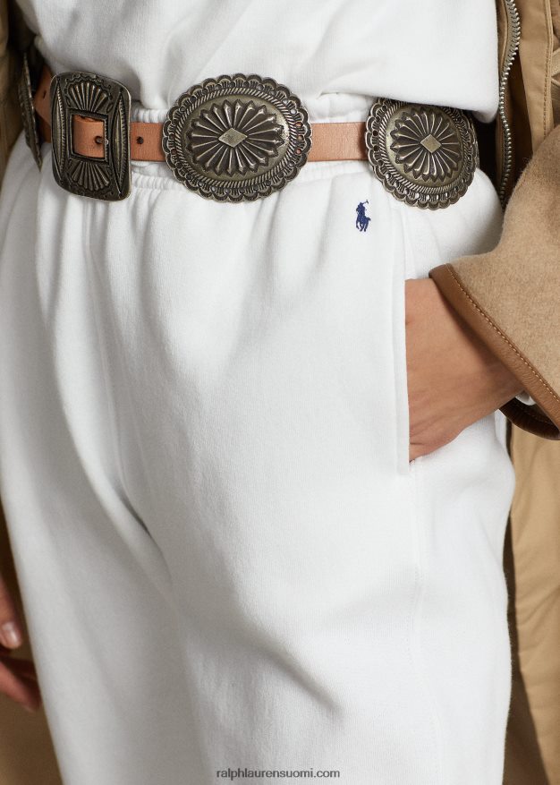 Ralph Lauren naiset fleece-urheiluhousut 0Z24ZR9102 valkoinen