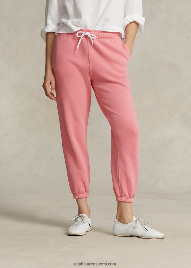 Ralph Lauren naiset fleece-urheiluhousut 0Z24ZR9103 dolce pinkki