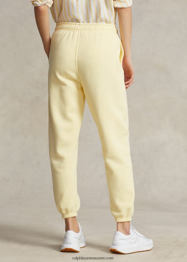 Ralph Lauren naiset fleece-urheiluhousut 0Z24ZR9106 t linnun keltainen