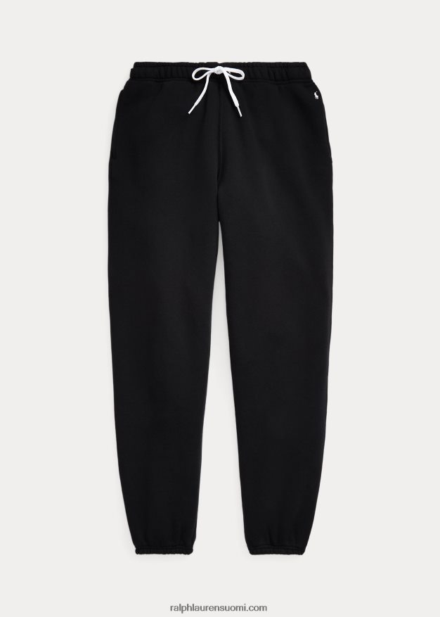 Ralph Lauren naiset fleece-urheiluhousut 0Z24ZR9110 musta
