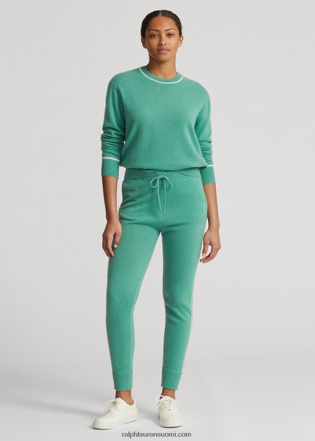 Ralph Lauren naiset kashmir lenkkeilyhousut 0Z24ZR3743 lautan vihreä