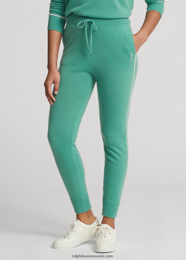 Ralph Lauren naiset kashmir lenkkeilyhousut 0Z24ZR3743 lautan vihreä