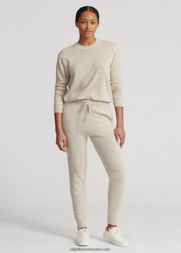 Ralph Lauren naiset kashmir lenkkeilyhousut 0Z24ZR3744 hiekka kanerva