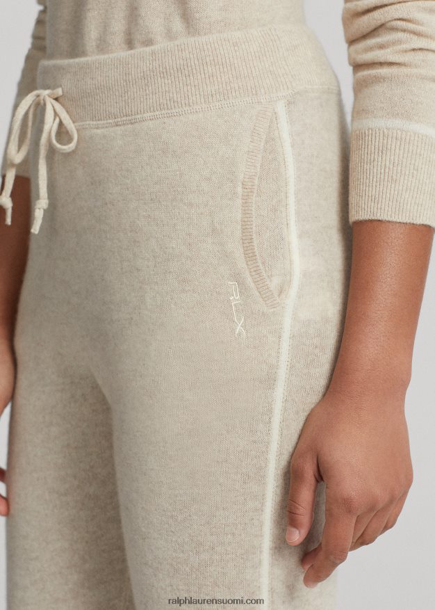 Ralph Lauren naiset kashmir lenkkeilyhousut 0Z24ZR3744 hiekka kanerva
