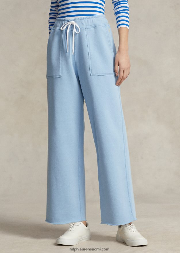 Ralph Lauren naiset katkaisuhelma fleece-housut 0Z24ZR3056 puuterinsininen