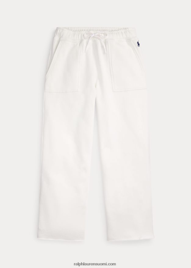 Ralph Lauren naiset katkaisuhelma fleece-housut 0Z24ZR3057 kannenpesuaine valkoinen