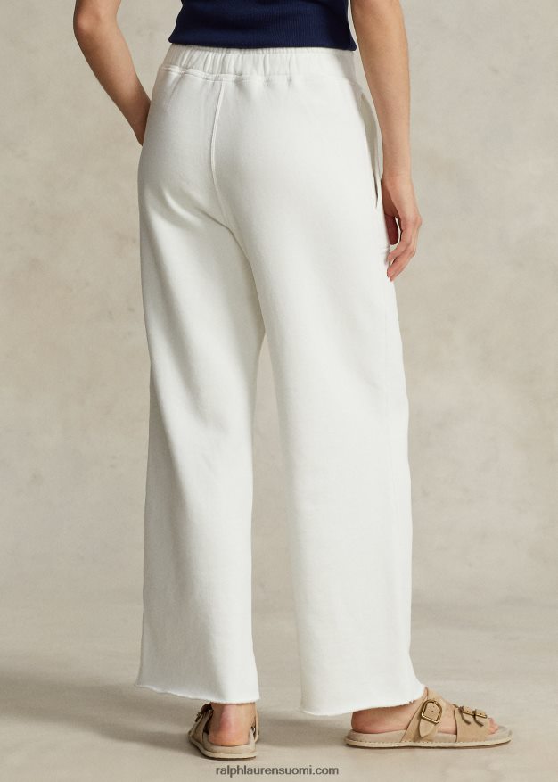 Ralph Lauren naiset katkaisuhelma fleece-housut 0Z24ZR3057 kannenpesuaine valkoinen