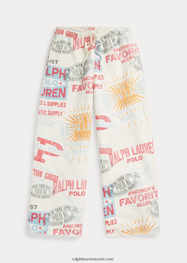 Ralph Lauren naiset logograafiset fleece-nilkkahousut 0Z24ZR9196 nevis