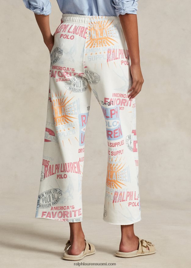 Ralph Lauren naiset logograafiset fleece-nilkkahousut 0Z24ZR9196 nevis