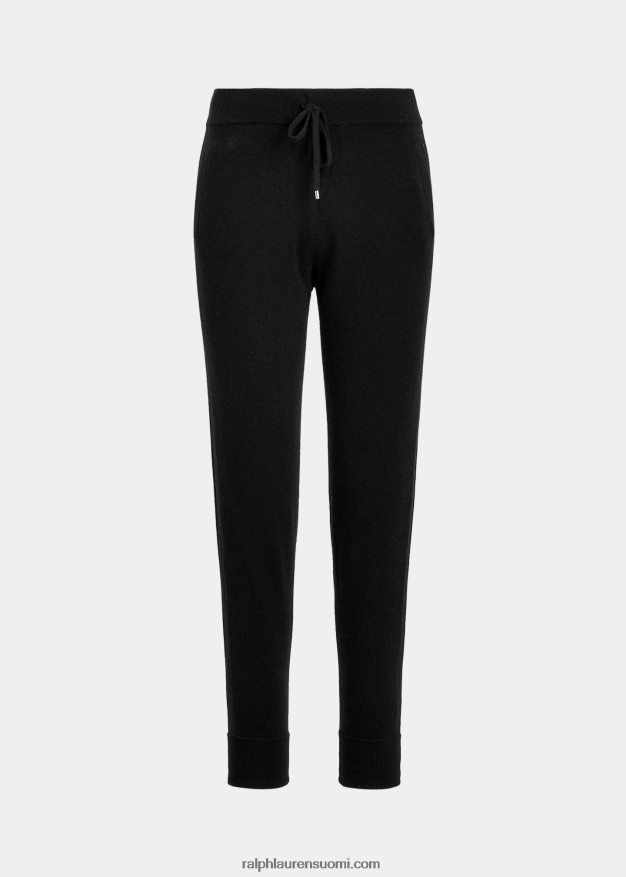Ralph Lauren naiset pestävät kashmir lenkkeilyhousut 0Z24ZR9593 musta