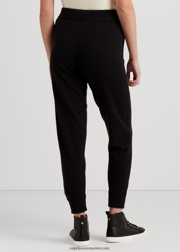 Ralph Lauren naiset pestävät kashmir lenkkeilyhousut 0Z24ZR9593 musta