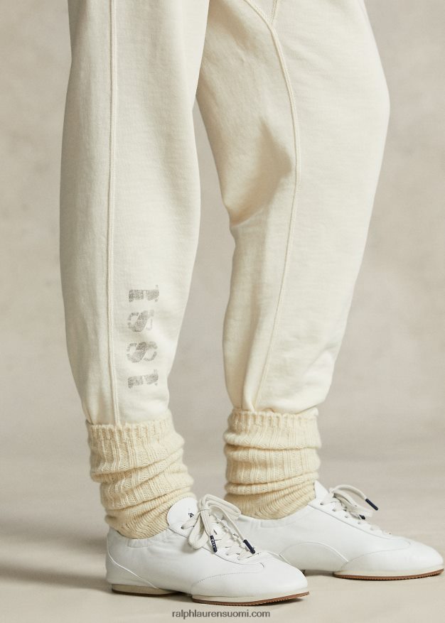 Ralph Lauren naiset spelman-kokoelman fleece-housut 0Z24ZR3320 ohje kerma