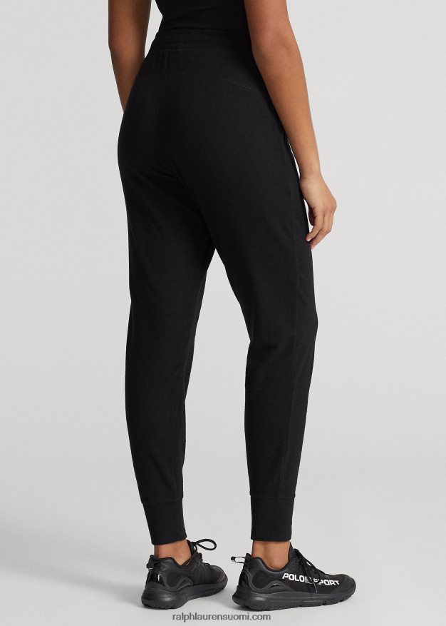 Ralph Lauren naiset suorituskyky jersey lenkkeilyhousut 0Z24ZR3765 musta