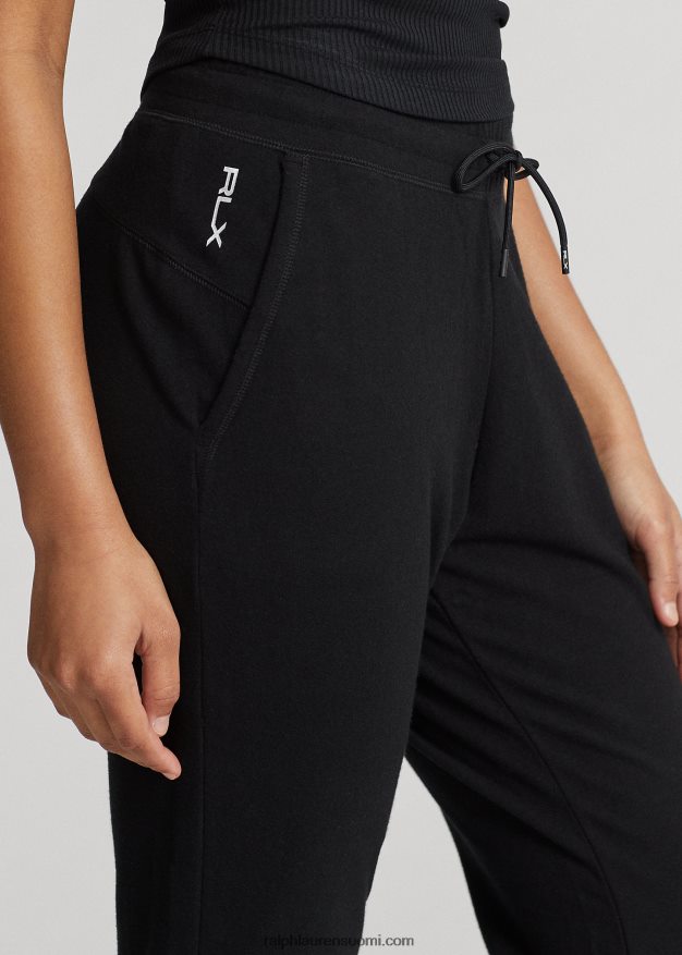 Ralph Lauren naiset suorituskyky jersey lenkkeilyhousut 0Z24ZR3765 musta