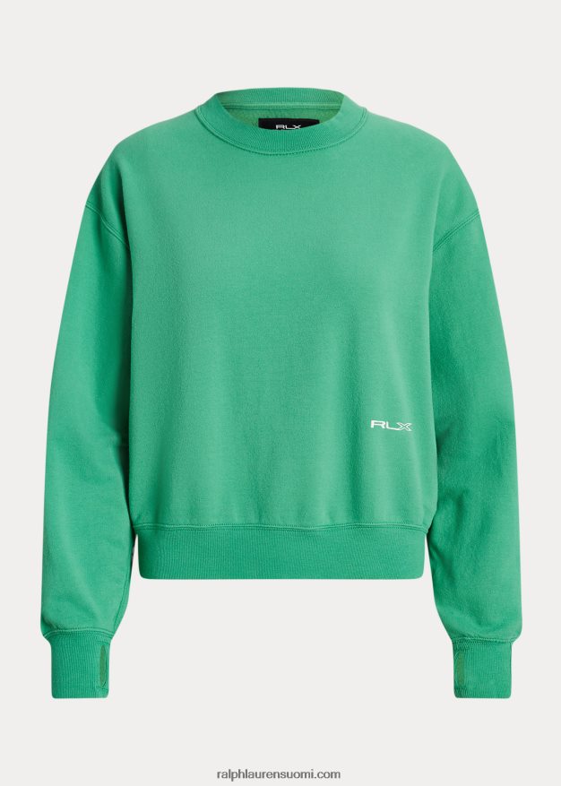 Ralph Lauren naiset fleece crewneck collegepaita 0Z24ZR3082 lautan vihreä