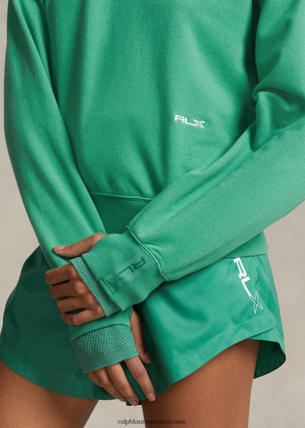 Ralph Lauren naiset fleece crewneck collegepaita 0Z24ZR3082 lautan vihreä